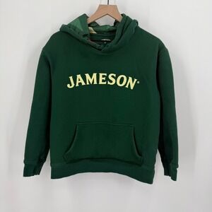 Jameson Green Hoodie Sweatshirt Mens Womens Size Medium Logo Graphic‎ Pullover